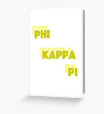 Phi Kappa Pi Retro Apparel Greeting Card