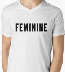 FEMININE Men's V-Neck T-Shirt