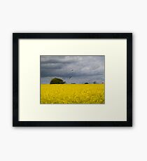 Rapeseed Fields - Impressionist - Oil Painting Effect Framed Print