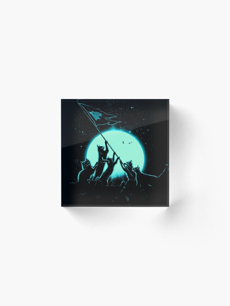 Alternate view of Freedom Cats Acrylic Block