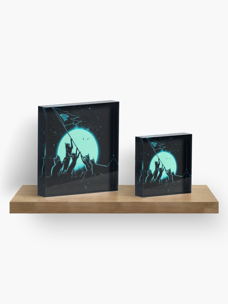 Alternate view of Freedom Cats Acrylic Block