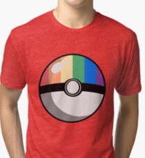 Gay Pride Poké Ball Tri-blend T-Shirt