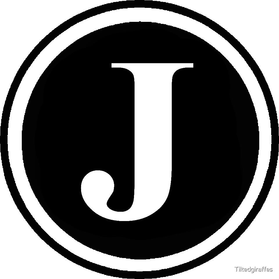 Download " Circle Monogram J" by Tiltedgiraffes | Redbubble