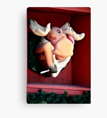 Funny Moose Canvas Print