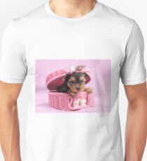 Pink yorkie Unisex T-Shirt