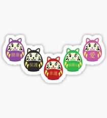 Daruma Cats Sticker