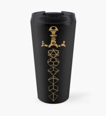 Dice Set Sword Tabletop RPG Gaming Travel Mug