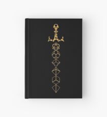 Dice Set Sword Tabletop RPG Gaming Hardcover Journal