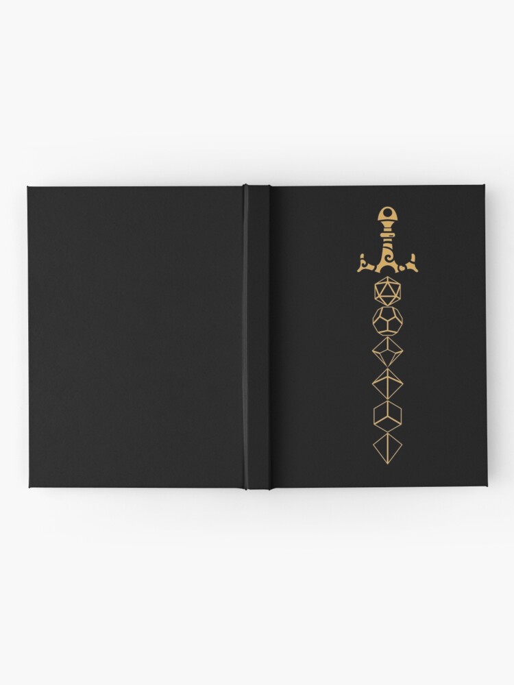 Alternate view of Dice Set Sword Tabletop RPG Gaming Hardcover Journal