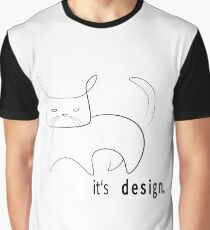 Designer Cat Graphic T-Shirt