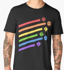 Rainbow Dice Set Tabletop RPG Gaming Men's Premium T-Shirt