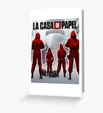 La casa de papel Greeting Card