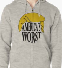 Americas Worst - Trump Hoodie mit Reißverschluss