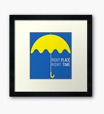 Right time right place Framed Print