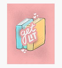 Get Lit Reading Design Photographic Print