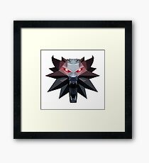 Witcher Medallion Geometric Art Framed Print