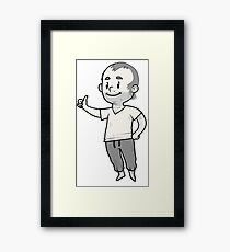 standalone Trevor mascot Framed Print
