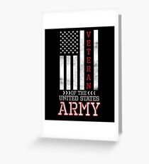 Army Veterans Greeting Card