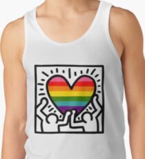 Keith Haring w/ original pride flag Tank Top