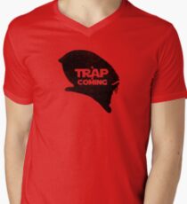 A Trap is Coming - black Men's V-Neck T-Shirt