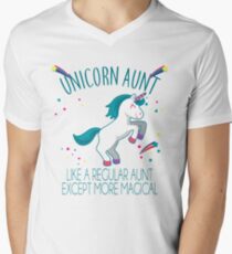 Unicorn Cousin Funny Magical T-Shirt mit V-Ausschnitt