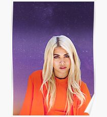 Hayley Kiyoko purple galaxy Poster