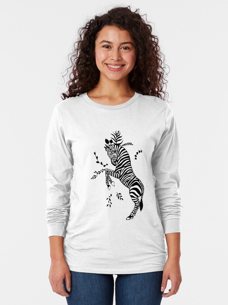 Alternate view of Zebra Long Sleeve T-Shirt