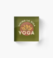 Yoga Life Gifts and Apparel Acrylic Block