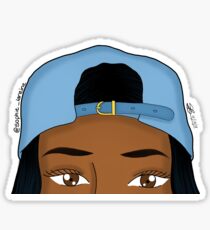 Snapbacks & Brown Eyes Sticker