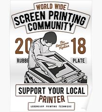 Screen Printing Community Poster