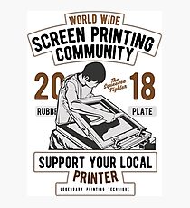 Screen Printing Community Photographic Print