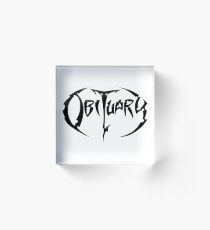 Obituary Acrylic Block
