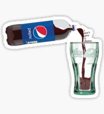 Pepsi Bottle Coca Cola Glass Sticker