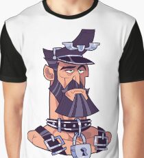 Leather Bear Man portrait Graphic T-Shirt
