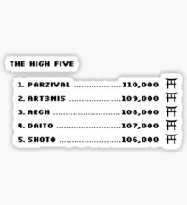 The High Five (Black text) Sticker