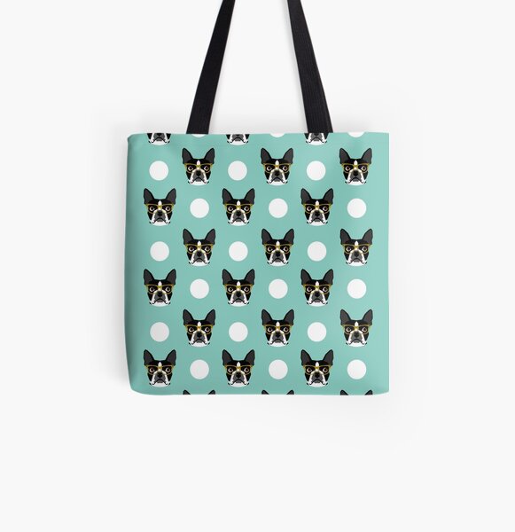 Perro impresión Bolsa-Turquesa