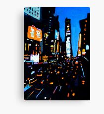 Night-time, New York Canvas Print