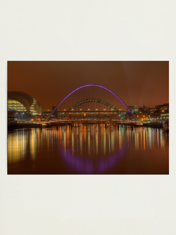 Alternate view of Tyne Bridges Photographic Print