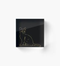I love my cute Cat meow Acrylic Block