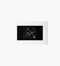 Cool Purple Retro Style Art Board