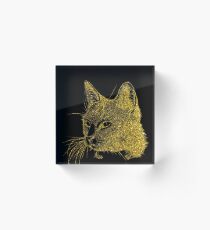 I love my cute Cat meow Acrylic Block