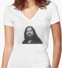 RMS Face of freedom Women's Fitted V-Neck T-Shirt