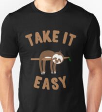 Take It Easy Sloth T-shirt unisexe