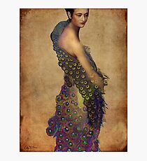 Peacock dress Photographic Print