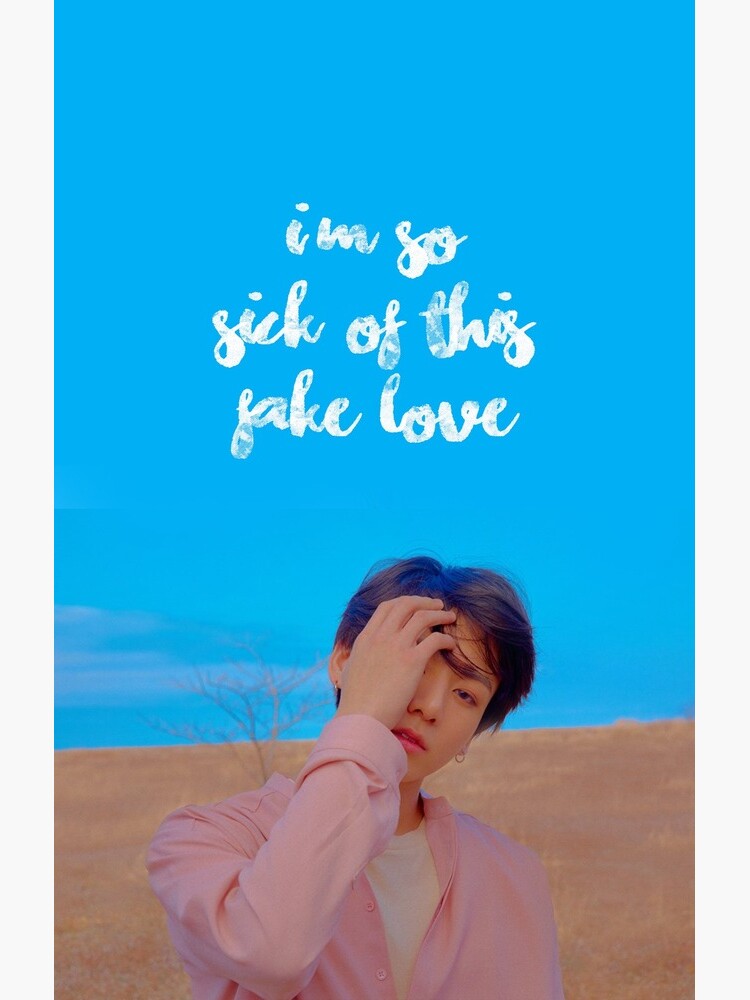 "BTS Jungkook Fake Love Lyrics Quote" Case & Skin for