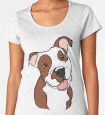 Happy Lil' Pit Bull Women's Premium T-Shirt