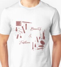 Decorative cosmetics. Accessories for nail care. Unisex T-Shirt