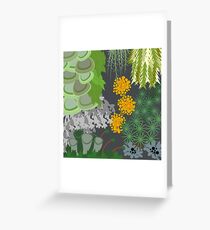 Tettegouche Moss and Lichen Collage Greeting Card