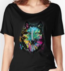 Colorful Lone Wolf Women's Relaxed Fit T-Shirt