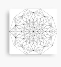 Mandala creates harmony Canvas Print